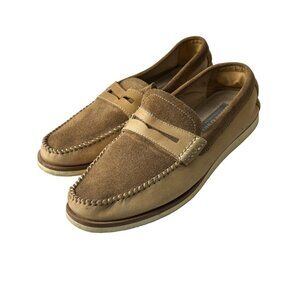 Aston Grey Collection Scadicci Penny Loafers Men’s size 8 Genuine Leather Upper